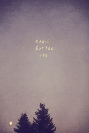 REACH FOR THE SKY - ART QUOTE