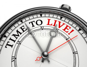 Illustration: time to live concept clock