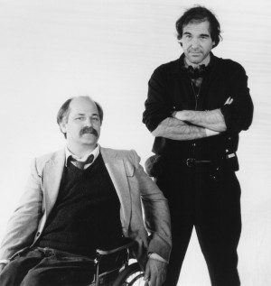 Still Of Oliver Stone And Ron Kovic In Born On The Fourth July