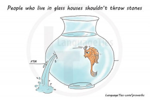 People in glass houses shouldn't throw stones - جواب های هوی ...