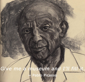 picasso-quote, picasso, picasso portrait drawing, inspirational art ...