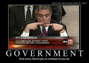 Government confused motivational poster - demotivator