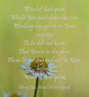 Word of God Speak by Mercy Me