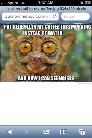 Redbull + Coffee = Uber Alertness