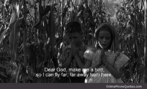 Scene from the award winning movie Forrest Gump starring Tom Hanks.