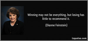 Winning may not be everything, but losing has little to recommend it ...