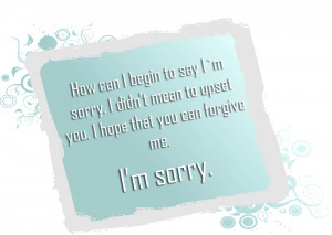 Blue sorry Quotes wallpaper