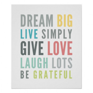 LIFE MANTRA QUOTE positive typography pastel color Posters