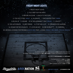 cole+back J.Cole Friday Night Lights Mixtape (Download Free)