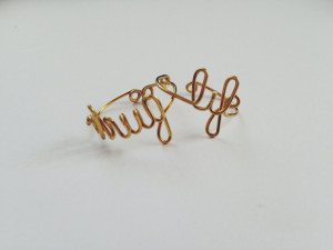 Thug Life Chose Me Quote Thug life wire ring