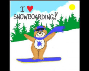 ... , Quote, winter sport, snowboard, snowboarder, ski slope, brown bear