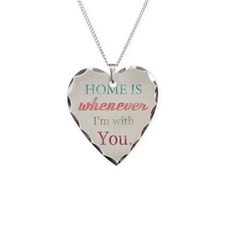 Love Quote Retro Necklace Heart Charm for