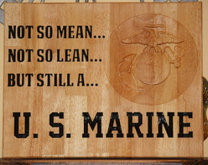 Wood carved military plaque, custom military sign, with Marine emblem ...