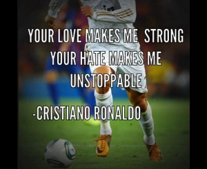 Cr7 Cristiano Ronaldo Hate Quote Soccer Inspirational Qoute