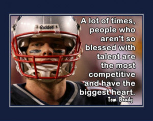 Tom Brady Patriots Photo Quote Post er Wall Art Print 5x7