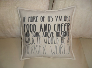 The Hobbit - Thorin quote - Tolkien hand made pillow case