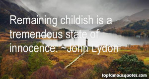 Top Quotes About Childish Innocence