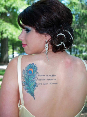 tattoo-ideas-for-women-feather with quote