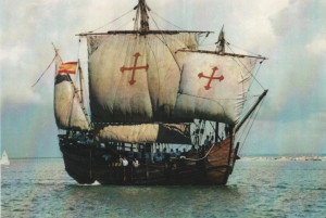 The Spanish caravel ‘Niña’, one of Christopher Columbus’ three ...