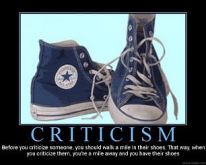 Why criticism is a good thing