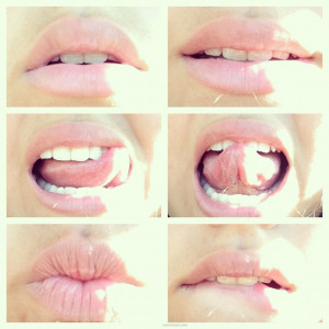 Luscious pink lips