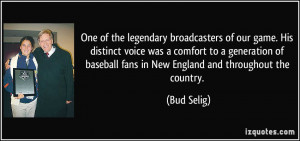 One of the legendary broadcasters of our game. His distinct voice was ...