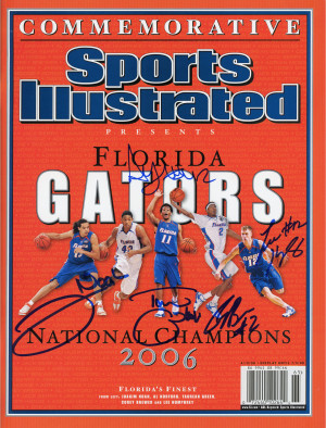 ... Florida Gators Autographed Sports Illustrated 2006 Champs Magazine