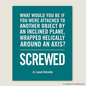 Big Bang Theory Funny Quote Art Printable - Leonard Hofstadter ...