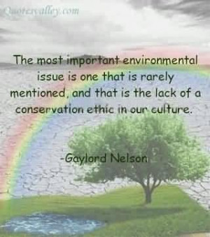 ... environmental issue is one that is rarely mentioned environment quote