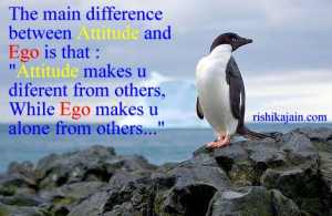 The difference between Attitude and Ego
