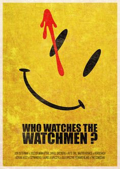 Superheros #Minimalist posters: Who watches the #Watchmen ?