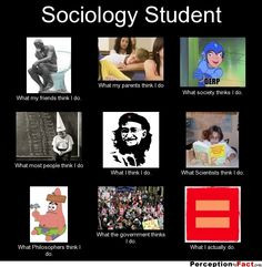 Sociology Student... - What people think I do, what I really do ...