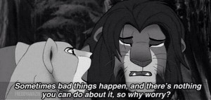 disney, lion, lion king, love, quote, twitter, worries