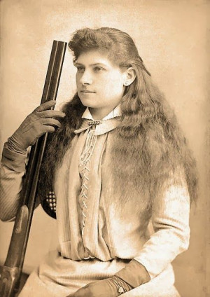 Annie Oakley (1860-1926), born Phoebe Ann Moses was an American ...