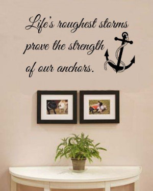 ... anchors Vinyl Wall Decals Quotes Sayings Words Art Decor Lettering