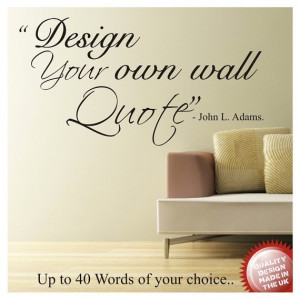 Design your own wall Quote / Wording Wall Art Decal Vinyl Sticker