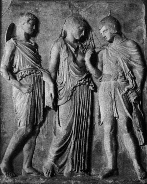 Hermes, Orpheus and Eurydice - Clipart.com