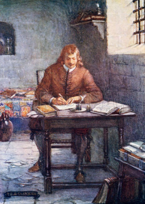 john bunyan writing pilgrims progress while in prison