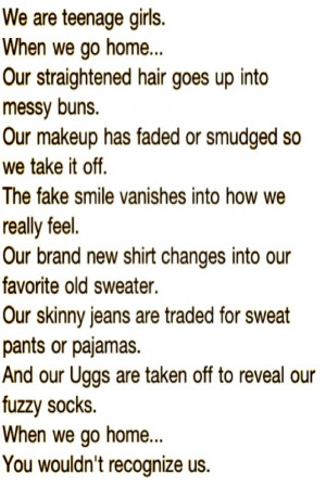 We r teenage girls. And se of this is true( not changing out of my ...
