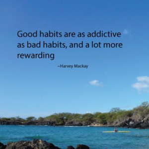 good habits are as addictive as bad habits
