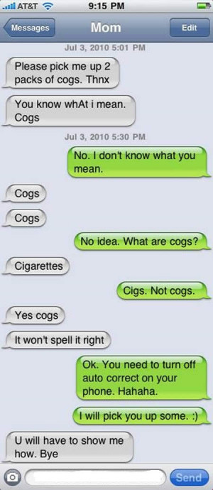 ... these funny text message that surely started some heated arguments