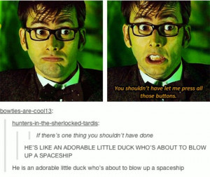As the Doctor David Tennant Duck Face