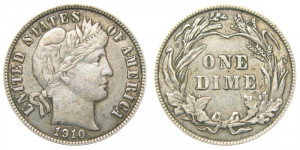 1910 Silver Dime Coin Value