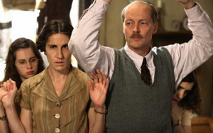 as Margot Frank, Tasmin Greig as Edith Frank, Iain Geln as Otto Frank ...