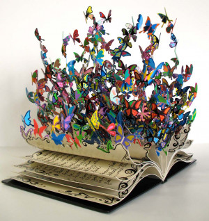 Butterfly Book Sculpture