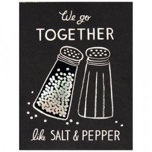 Who's the salt to your pepper?! #love: Rifle Paper, Kitchens Wall ...