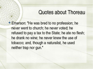 quotes about transcendentalism | Quotes about Thoreau