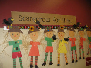 ... about scarecrows writing letters to the farmer and creating our