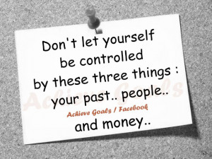 Don't let yourself be controlled