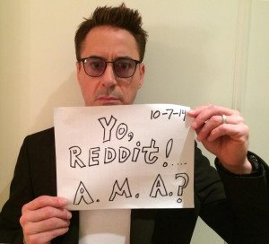 RDJ also did the Reddit AMA yesterday, which you can read here . Some ...